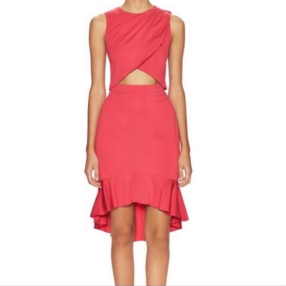 Nicole Miller Artelier Cutout Pink Dress NEW Sz 6